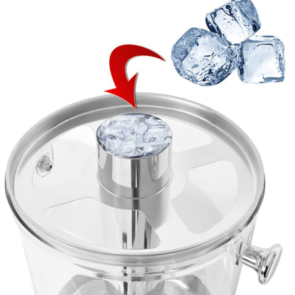 Doppio Distributore Di Succhi Di Frutta E Bibite Acciaio Inossidabile 2 X 8 L