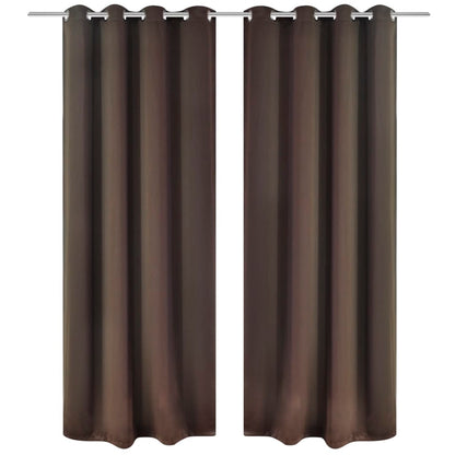 2 Pz Tende Oscuranti Occhielli In Metallo
