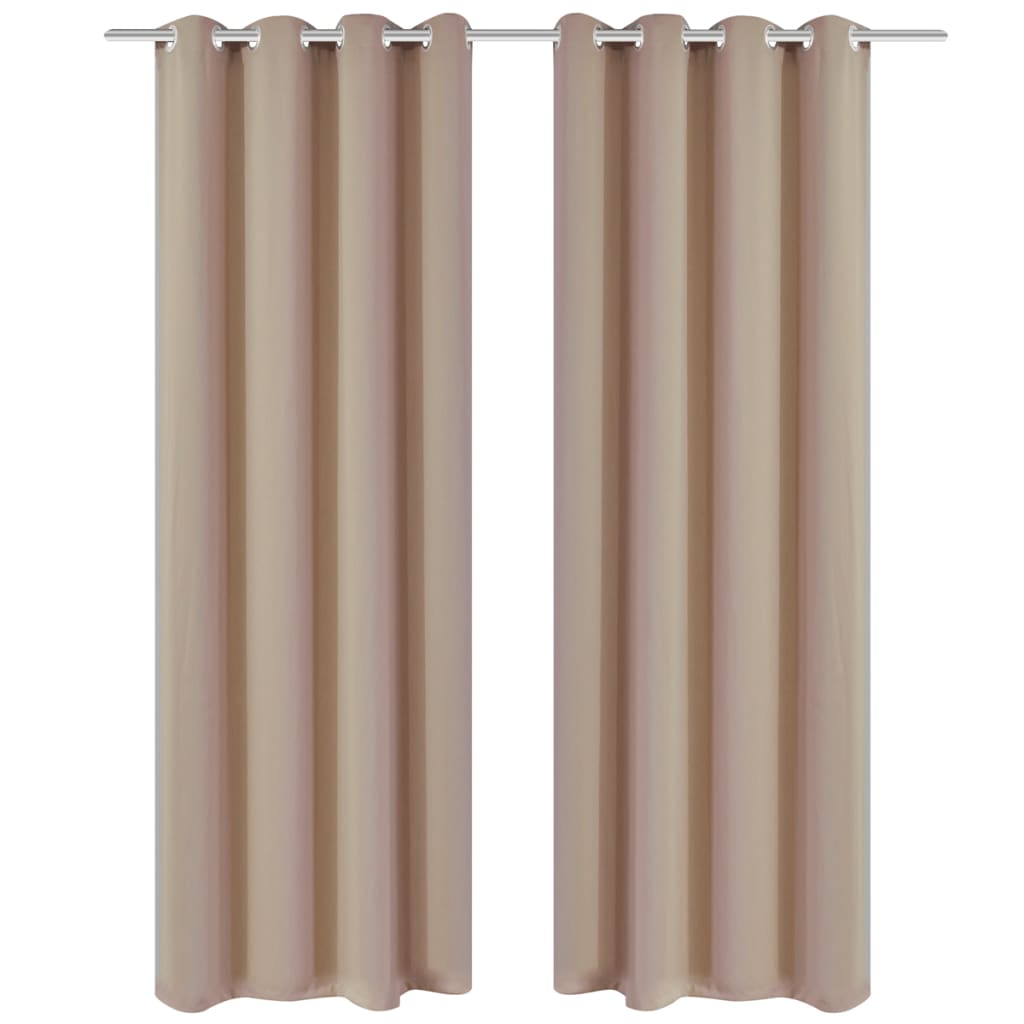 2 Pz Tende Oscuranti Occhielli In Metallo