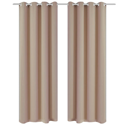 2 Pz Tende Oscuranti Occhielli In Metallo
