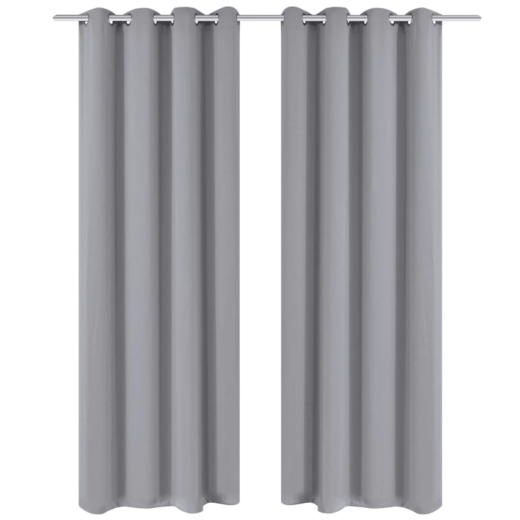 2 Pz Tende Oscuranti Occhielli In Metallo