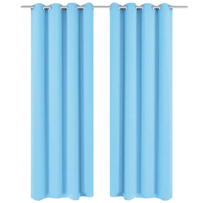 2 Pz Tende Oscuranti Occhielli In Metallo