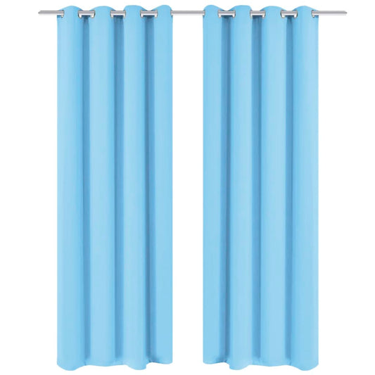 2 Pz Tende Oscuranti Occhielli In Metallo