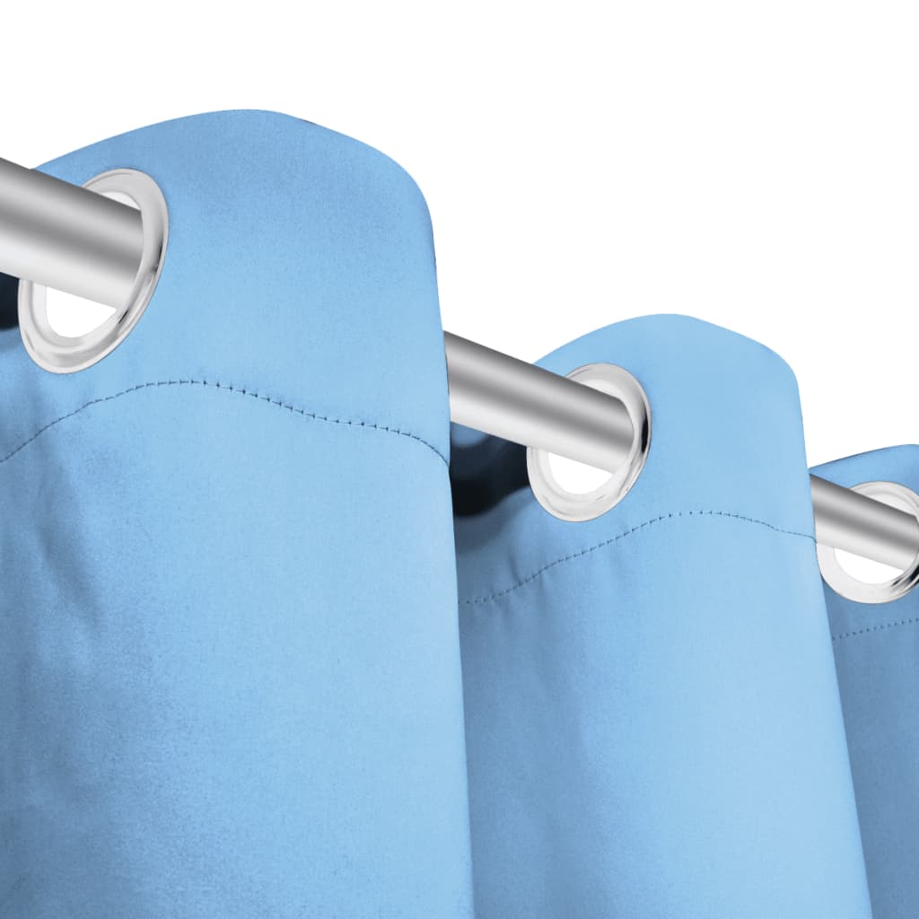 2 Pz Tende Oscuranti Occhielli In Metallo