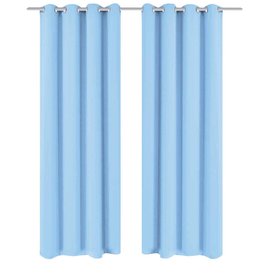 2 Pz Tende Oscuranti Occhielli In Metallo