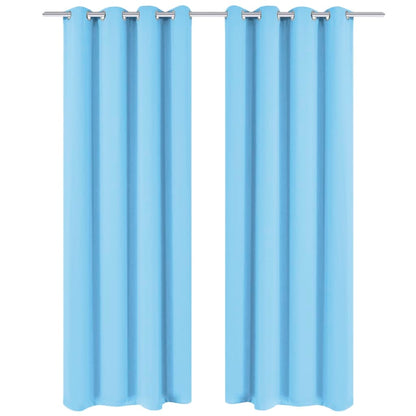 2 Pz Tende Oscuranti Occhielli In Metallo