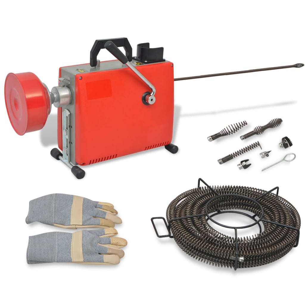 Macchina Per Pulire Le Tubazioni 250 W 15Mx16Mm 4,5Mx9,5Mm