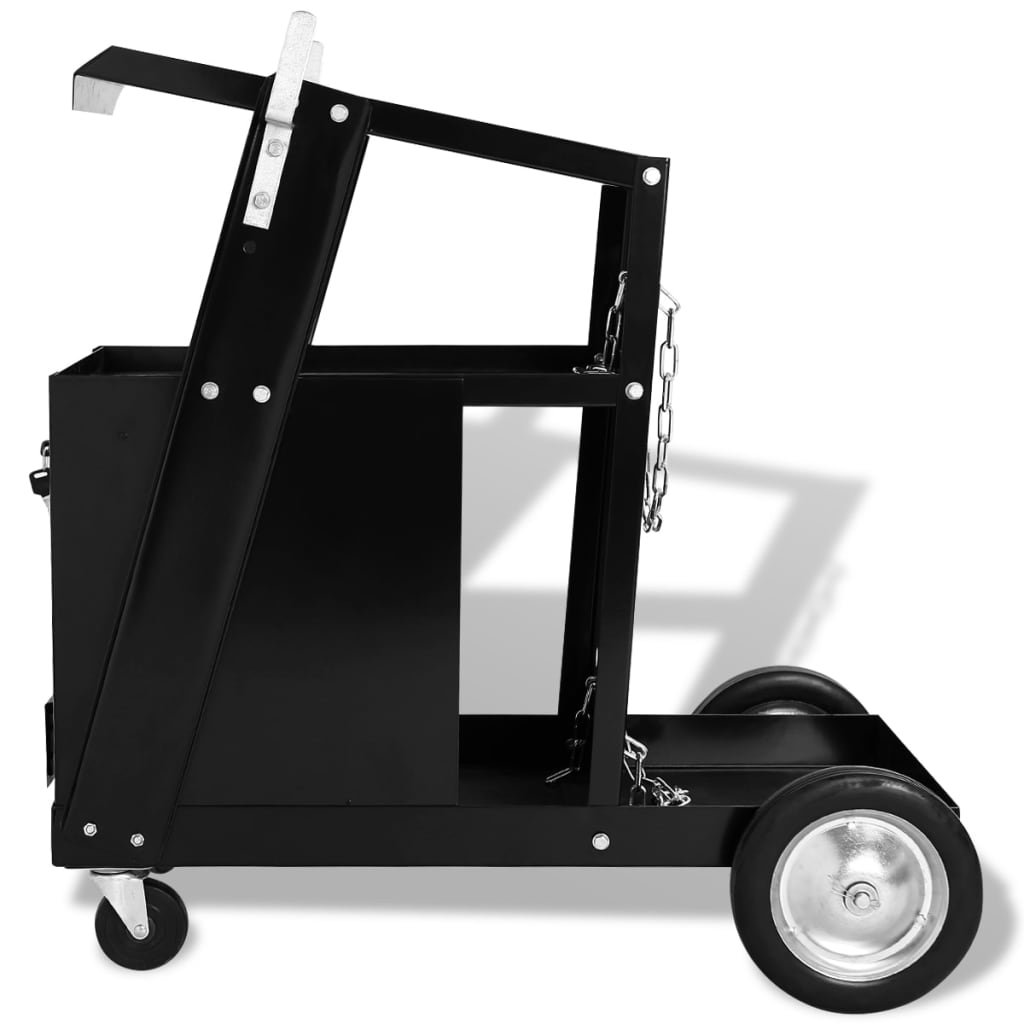 Carrello Di Saldatura Con 4 Cassetti Neri