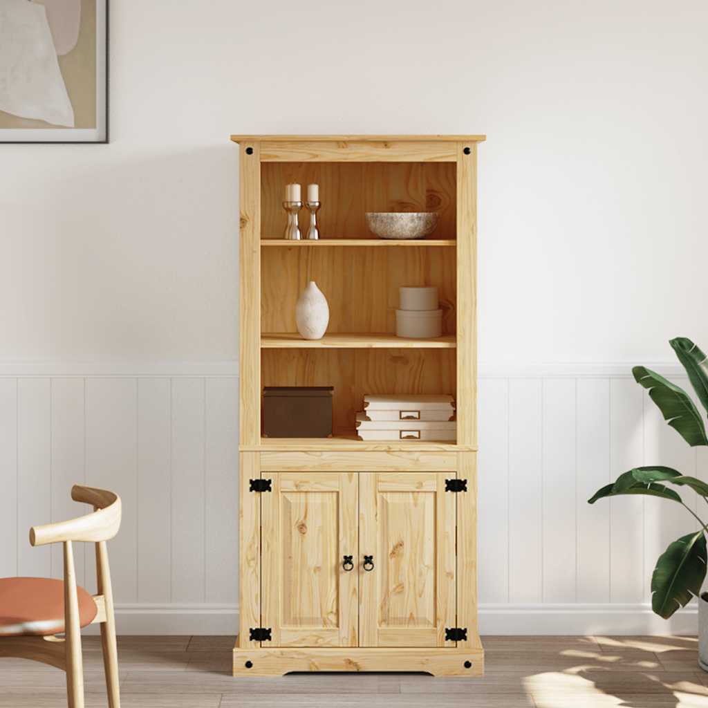 Credenza In Legno Di Pino Messicano Corona Range 80X40X170 Cm