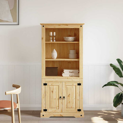Credenza In Legno Di Pino Messicano Corona Range 80X40X170 Cm