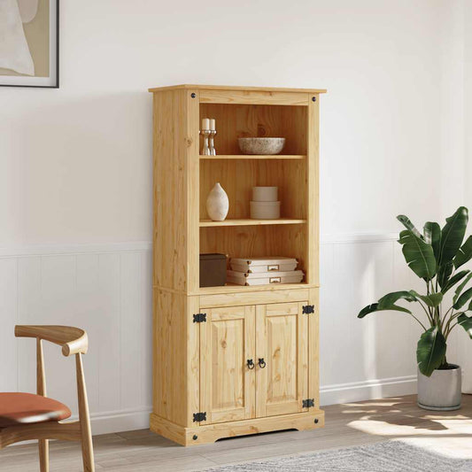 Credenza In Legno Di Pino Messicano Corona Range 80X40X170 Cm