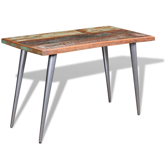 Tavolo Da Pranzo In Legno Massello Anticato 120X60X76 Cm