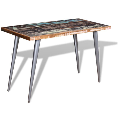 Tavolo Da Pranzo In Legno Massello Anticato 120X60X76 Cm
