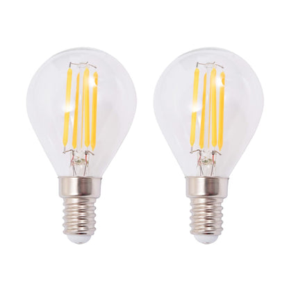 Plafoniera Con 2 Lampadine A Led A Incandescenza 8 W