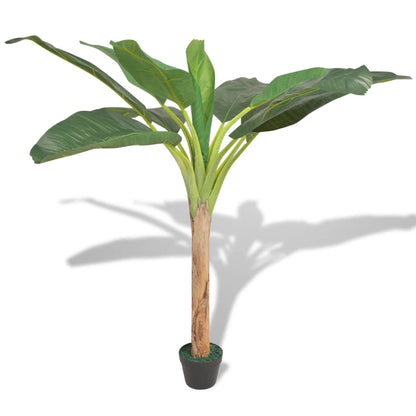 Albero Di Banana Artificiale Con Vaso Verde