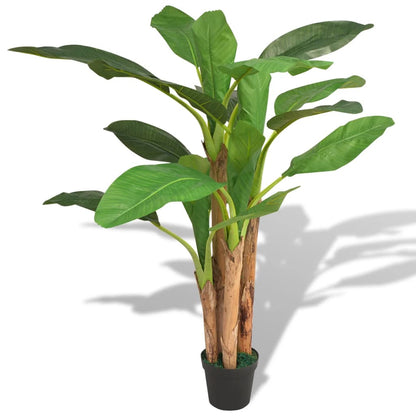 Albero Di Banana Artificiale Con Vaso Verde