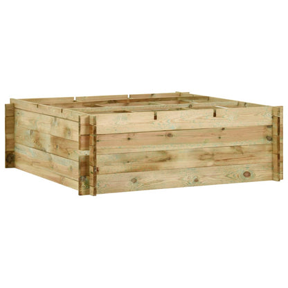 Fioriera Giardino Letto Vegetale In Legno Di Pino 197X100X40Cm