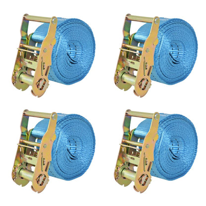 Cinghie D'ancoraggio 4 Pz A Cricchetto 0,4 T 6Mx25Mm Arancione