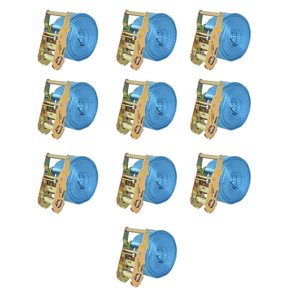 Cinghie D'ancoraggio 4 Pz A Cricchetto 0,4 T 6Mx25Mm Arancione