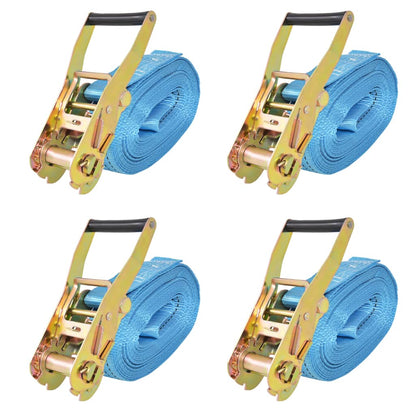 Cinghie D'ancoraggio 4 Pz A Cricchetto 0,4 T 6Mx25Mm Arancione