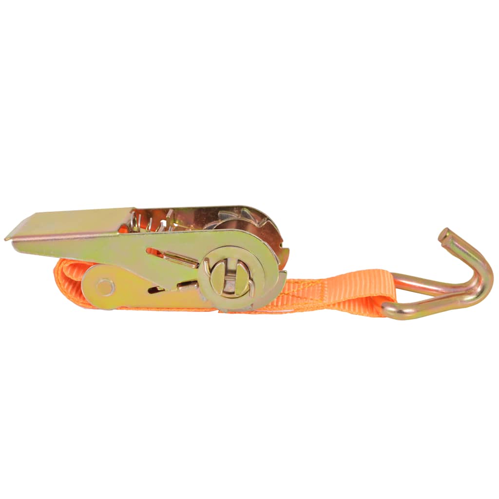 Cinghie D'ancoraggio 4 Pz A Cricchetto 0,4 T 6Mx25Mm Arancione
