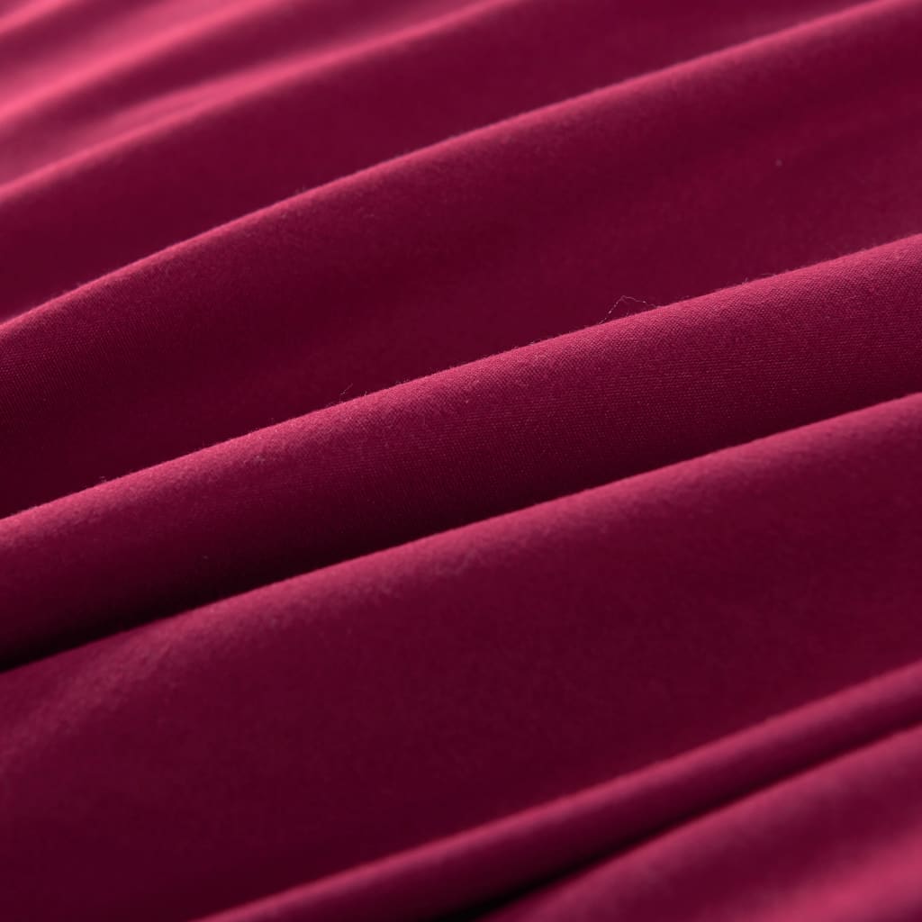 Set Copripiumino Rosso Bordò 155X220/80X80 Cm