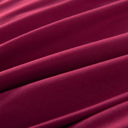 Set Copripiumino Rosso Bordò 155X220/80X80 Cm