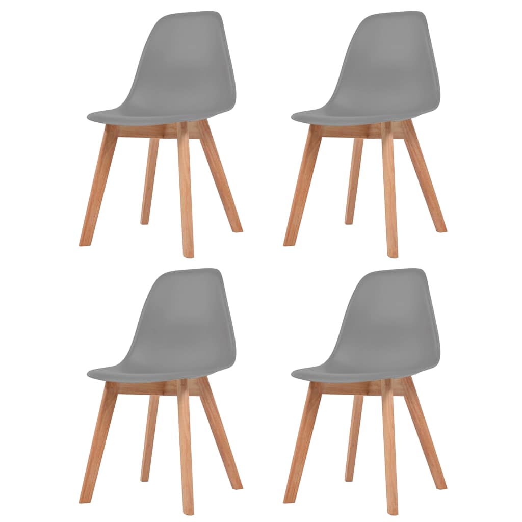 Sedie Da Pranzo 6 Pz Nere In Plastica