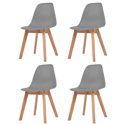 Sedie Da Pranzo 6 Pz Nere In Plastica