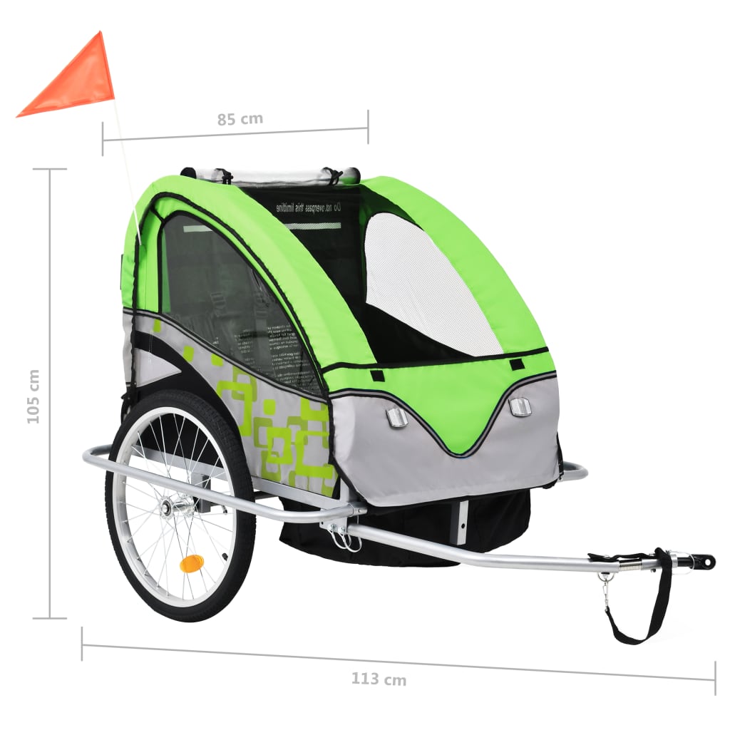 Rimorchio Per Bici E Passeggino 2 In 1