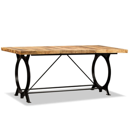 Tavolo Da Pranzo In Legno Massello Di Mango Grezzo 180 Cm