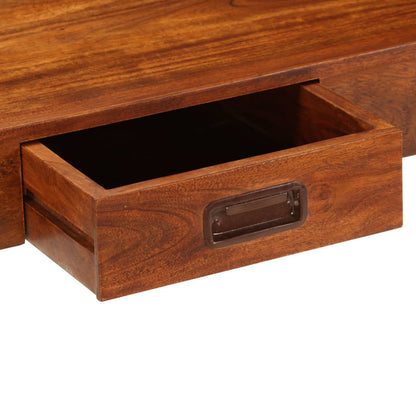 Libreria In Legno Acacia Con Finitura Ambra 60X30X160 Cm