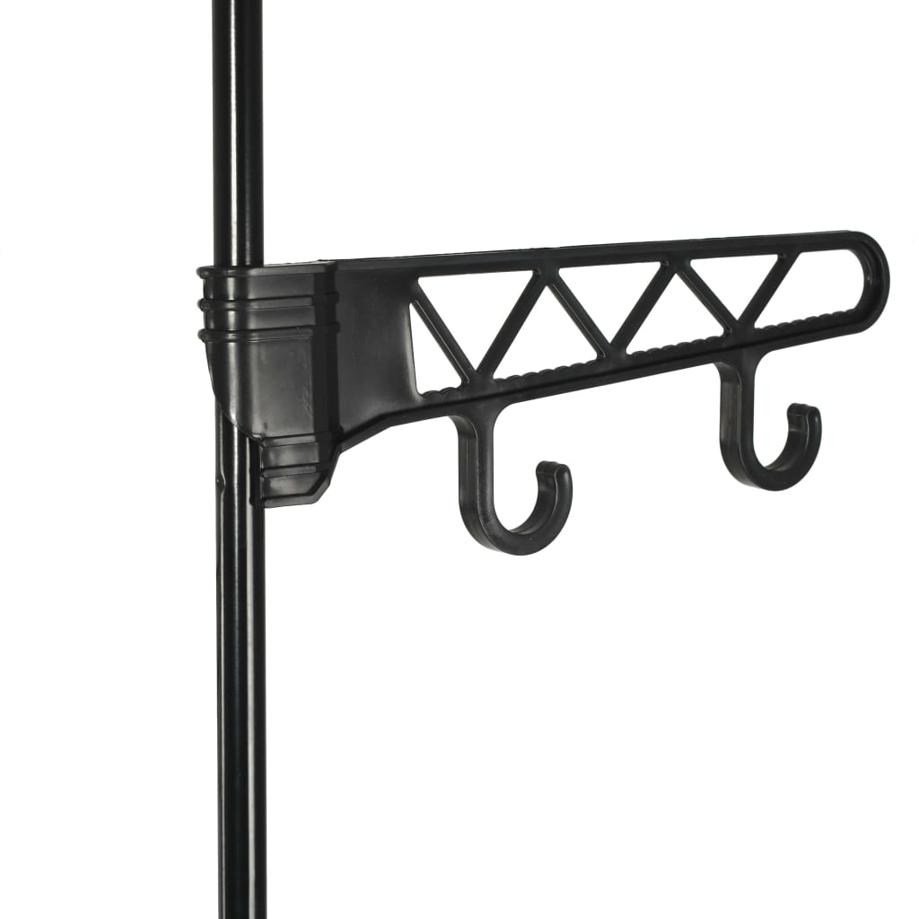 Appendiabiti Acciaio E Tessuto Non Tessuto 55X28,5X175Cm Nero