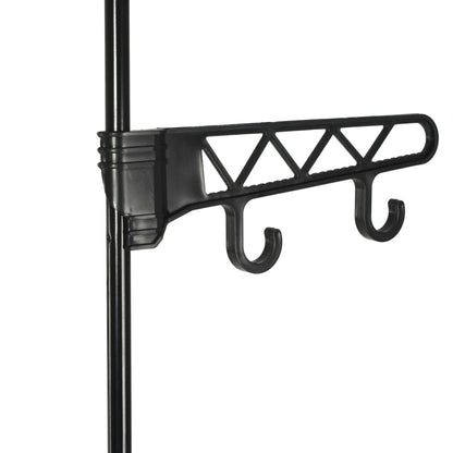 Appendiabiti Acciaio E Tessuto Non Tessuto 55X28,5X175Cm Nero