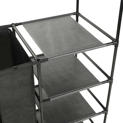 Appendiabiti Acciaio E Tessuto Non Tessuto 87X44X158 Cm Nero