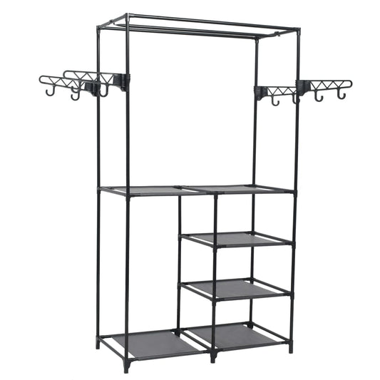Appendiabiti Acciaio E Tessuto Non Tessuto 87X44X158 Cm Nero