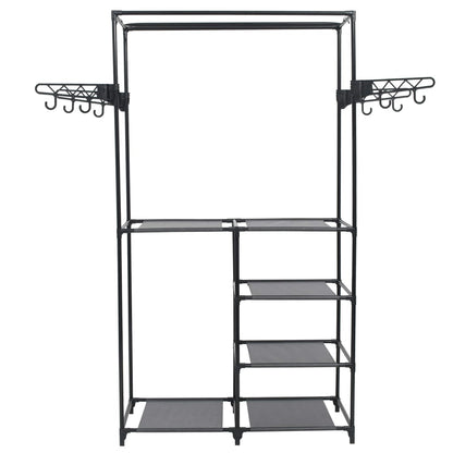 Appendiabiti Acciaio E Tessuto Non Tessuto 87X44X158 Cm Nero
