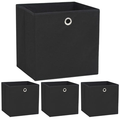 Contenitori 4 Pz In Tessuto Non Tessuto 32X32X32 Cm