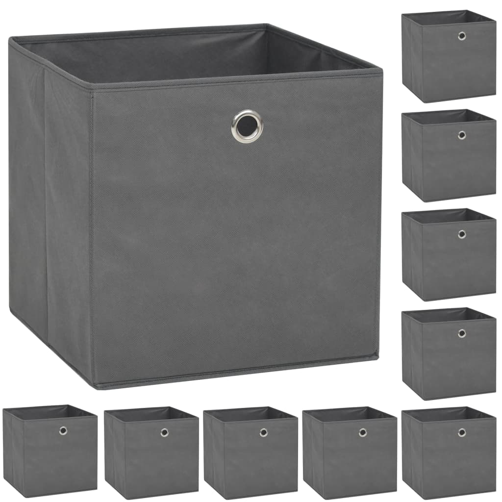 Contenitori 4 Pz In Tessuto Non Tessuto 32X32X32 Cm