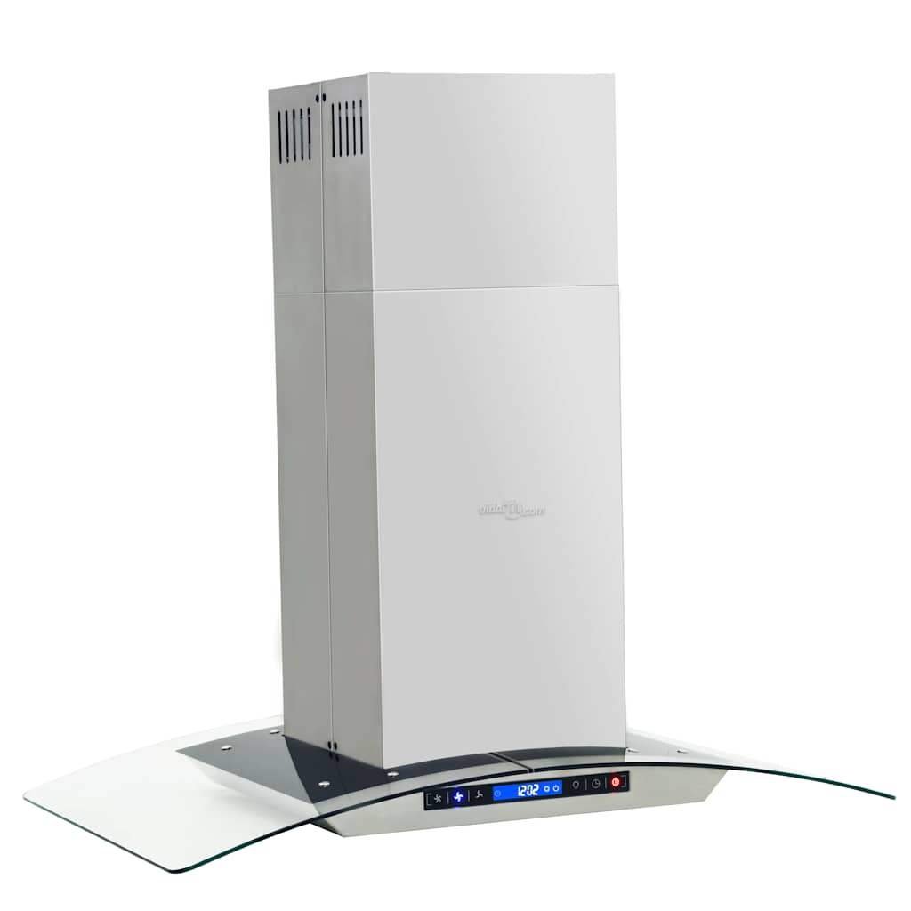 Cappa A Isola 90Cm Con Display Lcd E Sensore Touch 756 M³/H Led