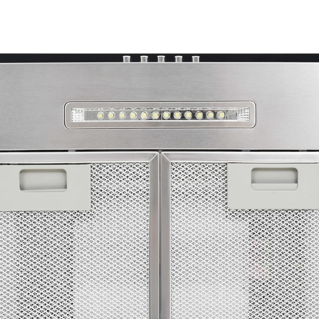 Cappa A Isola 90 Cm In Acciaio Inossidabile 756 M³/H Led Nero