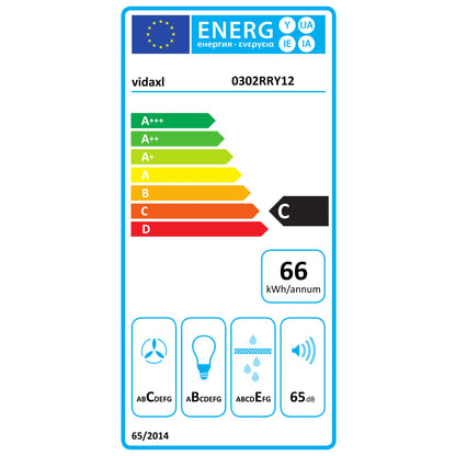 Cappa A Isola 90 Cm In Acciaio Inossidabile 756 M³/H Led Nero