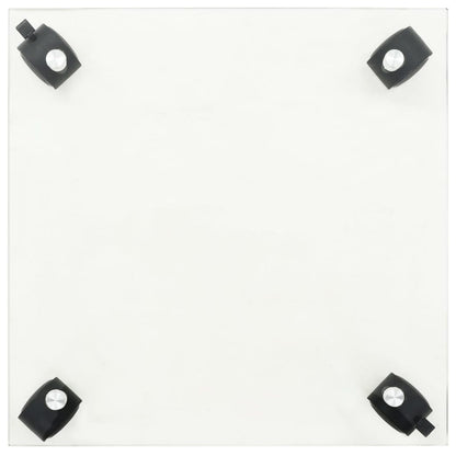 Pedane Su Ruote Per Piante 2Pz Vetro Temperato 35X35Cm Quadrato