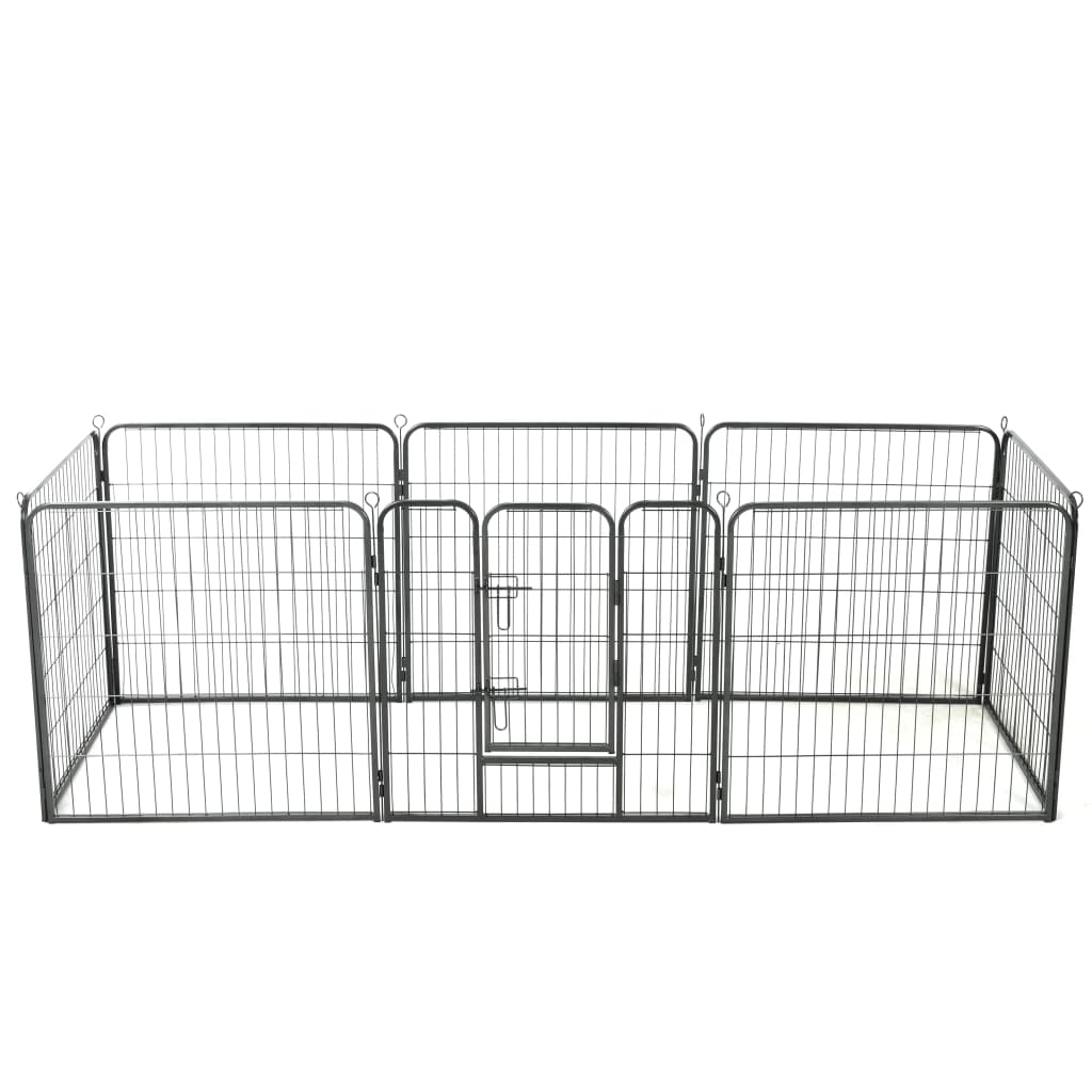 Box Per Cani Con In Acciaio Nero