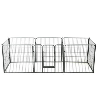Box Per Cani Con In Acciaio Nero