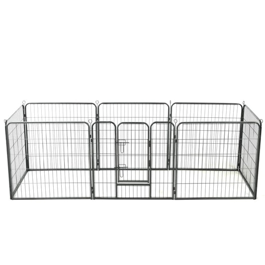 Box Per Cani Con In Acciaio Nero