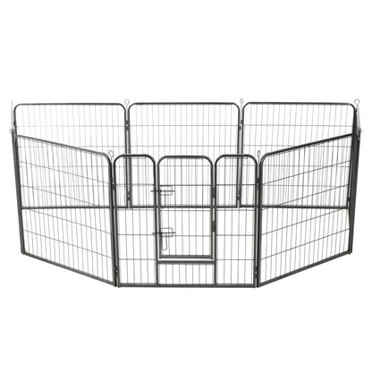 Box Per Cani Con In Acciaio Nero