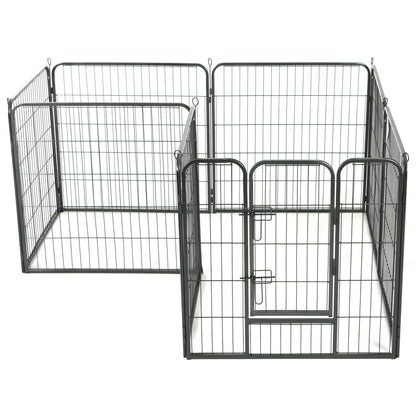 Box Per Cani Con In Acciaio Nero