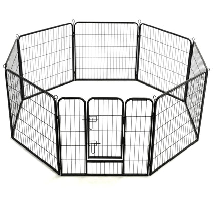 Box Per Cani Con In Acciaio Nero