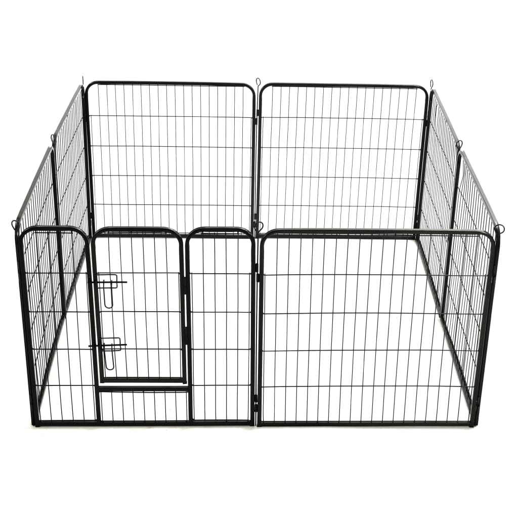 Box Per Cani Con In Acciaio Nero